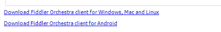 .NET Core Fiddler Orchestra下载快捷链接
