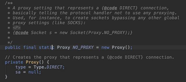 Proxy.NO_PROXY