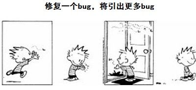 测试员在回归测试时,已经习惯:开发修复一个bug,引出了更多的bug