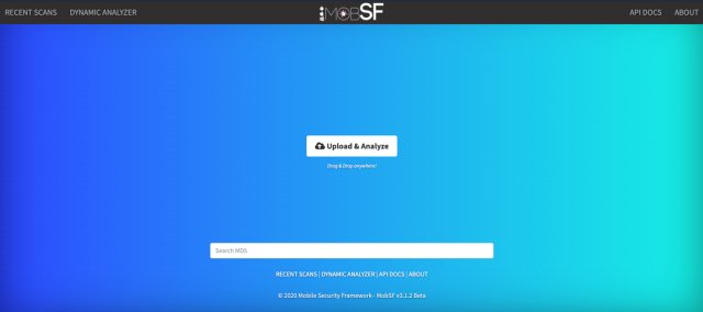 移动端App安全扫描工具MobSF安装及入门教程