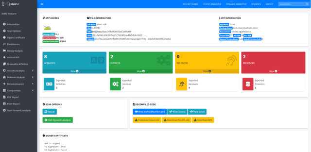 移动端App安全扫描工具MobSF安装及入门教程