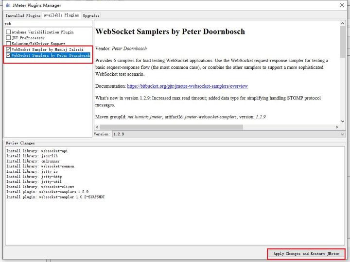 Jmeter安装使用websocket插件